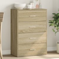 Sideboard Sonoma Oak 60x31x84 cm Engineered Wood x 31 x 84 cm