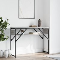 Berkfield Home Console Table with Shelf Grey Sonoma 105x30x75cm Engineered Wood | Size: 105 x 30 x 75 cm