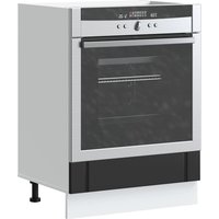 Berkfield Home Oven Cabinet Lucca Black Engineered Wood