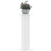 Berkfield Home Plant Stands 2 pcs White 30x30x95 cm Engineered Wood | Size: 30 x 30 x 95 cm