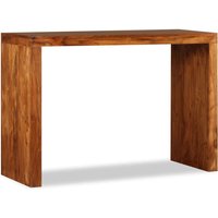Berkfield Home Console Table Solid Wood with Honey Finish 110x40x76 cm in Brown | Size: 110 x 40 x 76 cm