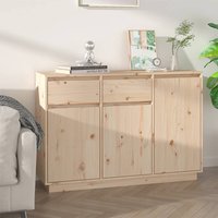 Sideboard 110x34x75 cm Solid Wood Pine x 34 x 75 cm
