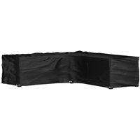 Berkfield Home L-Shaped Garden Furniture Cover 16 Eyelets 285x285x70 cm in Black | Size: 285 x 285 x 70 cm