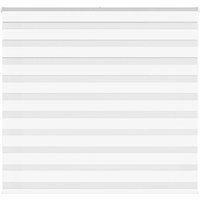 Berkfield Home Zebra Blind White 160x150 cm Fabric Width 155.9 cm Polyester