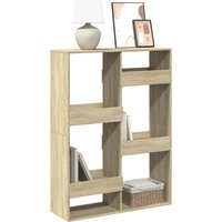 Bookcase Sonoma Oak 100x33x135 cm Engineered Wood x 33 x 135 cm