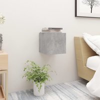 Berkfield Home Bedside Cabinet Concrete Grey 30.5x30x30 cm Engineered Wood