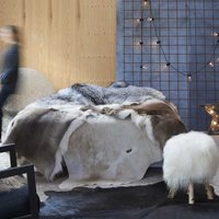 Real Cowhide Rug Brown & 180x220 cm