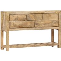 Berkfield Home Sideboard 120x30x75 cm Solid Mango Wood in Brown | Size: 120 x 30 x 75 cm