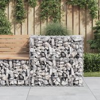 Berkfield Home Gabion Basket Silver 70x70x65 cm Galvanised Iron | Size: 70 x 70 x 65 cm