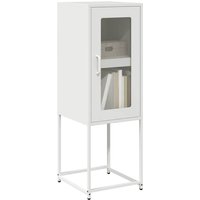 Berkfield Home Sideboard White 36x39x107 cm Cold-rolled Steel | Size: 36 x 39 x 107 cm