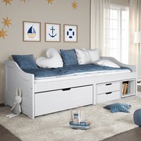 Berkfield Home Day Bed with 3 Drawers without Mattress "IRUN" White 90x200 cm