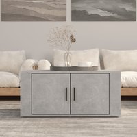 Berkfield Home Coffee Table Concrete Grey 80x50x36 cm Engineered Wood | Size: 80 x 50 x 36 cm