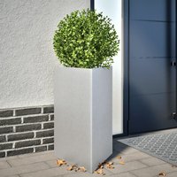 Garden Planter Triangular 50x43x75 cm Galvanized Steel x 43 x 75 cm