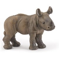 Papo Wild Animal Kingdom Rhinoceros Calf Toy Figure, 10 Months or Above, Brown (50035)