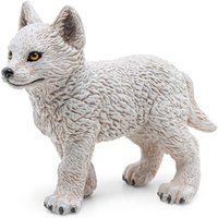Papo Wild Animal Kingdom Young Polar Wolf Toy Figure, 3 Years or Above, White (50228)