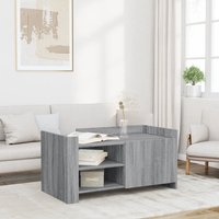 Berkfield Home Coffee Table Grey Sonoma 100x50x50 cm Engineered Wood | Size: 100 x 50 x 50 cm