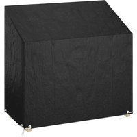Berkfield Home Graden Bench Cover 8 Eyelets 130x70x70/88 cm Polyethylene in Black