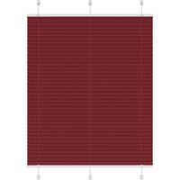 Berkfield Home Pleated Blind Bordeaux Red 105x100 cm Fabric Width 104.4 cm Polyester