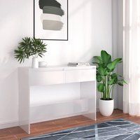 Berkfield Home Console Table White 100x35x76.5 cm Engineered Wood