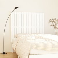Berkfield Home Wall Headboard White 127.5x3x110 cm Solid Wood Pine