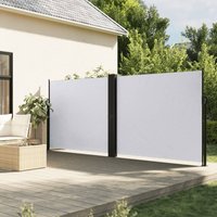 Berkfield Home Retractable Side Awning White 180x600 cm