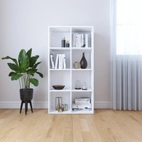 Berkfield Home Book Cabinet/Sideboard White 66x30x130 cm Engineered Wood | Size: 66 x 30 x 130 cm