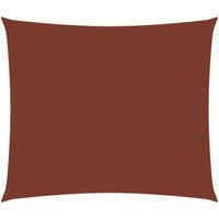 Berkfield Home Sunshade Sail Oxford Fabric Rectangular 3.5x5 m Terracotta in Brown