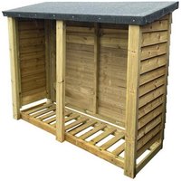 Heavy Duty Log Store L67 x W180 x H120 cm Min. Assembly Required