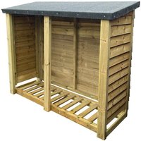 Heavy Duty Log Store L67 x W120 x H180 cm Min. Assembly Required