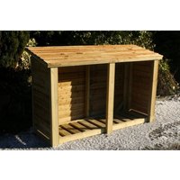 Heavy Duty Log Store Timber Minimal Assembly Required
