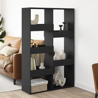 Berkfield Home Room Divider Black 100x33x155.5 cm Engineered Wood