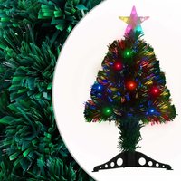 Pre lit Christmas Tree Stand 64 cm Fibre Optic