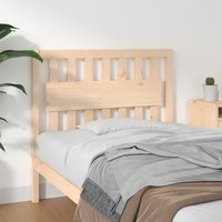 Berkfield Home Bed Headboard 105.5x4x100 cm Solid Wood Pine in Brown