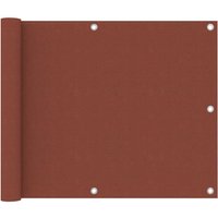 Berkfield Home Balcony Screen Terracotta 75x300 cm Oxford Fabric in Brown