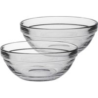 Lys Glass Stacking Bowls Kitchen Serving 12cm Pack 6