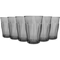 Picardie Highball Glasses Marine 6x Tall Dishwasher Safe Glass Water Gin Juice Cocktail Drinking Glassware Set