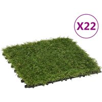 Berkfield Home Artificial Grass Tiles 22 pcs Green 30x30 cm