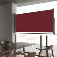 Berkfield Home Patio Retractable Side Awning 60x300 cm Red