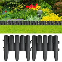 Berkfield Home Lawn Edgings 36 pcs Anthracite 10 m PP