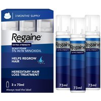 5% Extra Strength Hair Regrowth Foam 3 Month Supply 3x73ml Bottle