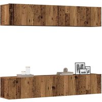Wall Mounted TV cabinets 4 pcs Old Wood Engineered Wood