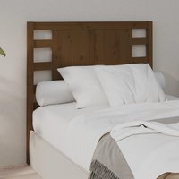 Berkfield Home Headboard Honey Brown 96x4x100 cm Solid Wood Pine | Size: 96 x 4 x 100 cm