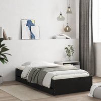 Bed Frame Drawers without Mattress 90x200 cm