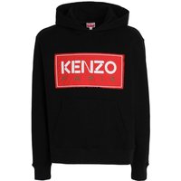 Kenzo Men's Box Logo Black Hoodie | Size: Large