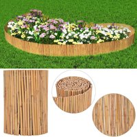 Berkfield Home Bamboo Fence 500x30 cm in Brown