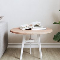 Table Top Ø50x1.5 cm Round Solid Wood Beech 50x1.5 cm