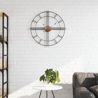 Berkfield Home Wall Clock Black √ò60 cm Iron