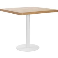 Berkfield Home Bistro Table Light Brown 80X80 cm MDF