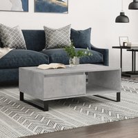 Berkfield Home Coffee Table Concrete Grey 90x60x35 cm Engineered Wood | Size: 90 x 60 x 35 cm
