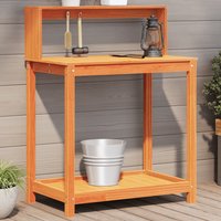 Potting Table Shelves 82.5x50x109.5 cm Solid Wood Pine